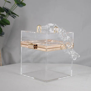 Women Clear Crossbody Bag Acrylic Transparent Stadium Approved