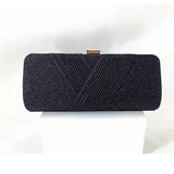 Red Sequined Glitter Envelope Clutch Bag Chain Shoulder Evening Party Handbag