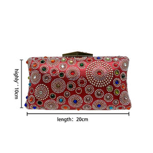 African Mama Bright Diamond Ladies Bag Dress with Clutch