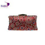 African Mama Bright Diamond Ladies Bag Dress with Clutch