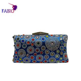 African Mama Bright Diamond Ladies Bag Dress with Clutch