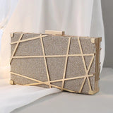 Glitter Evening Bag Wedding Clutches Bling Chain Shoulder Bag