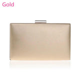 Women's Chain Shoulder Handbags Metal Clutch Purse Solid Nighclub Wedding Bags