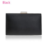 Women's Chain Shoulder Handbags Metal Clutch Purse Solid Nighclub Wedding Bags