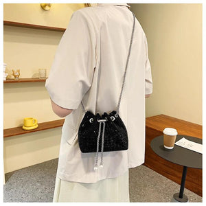 Rhinestone Crossbody Bag for Women Wedding Evening Clutch Handbag