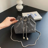 Rhinestone Crossbody Bag for Women Wedding Evening Clutch Handbag