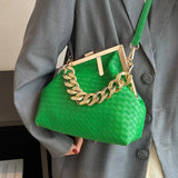 Solid Weaving Crossbody Bag for Women Small Clutch Female Party Handbags