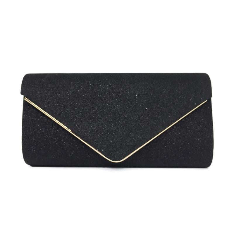 Glitter Envelope Clutch Evening Bag Vintage Wedding Handbag