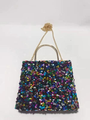 Vintage Sequin Evening Bag Women Bridal Party Prom Wedding Clutch Purse
