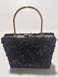 Vintage Sequin Evening Bag Women Bridal Party Prom Wedding Clutch Purse