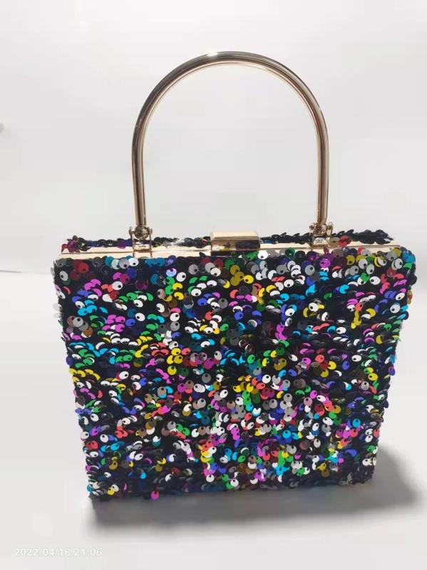 Vintage Sequin Evening Bag Women Bridal Party Prom Wedding Clutch Purse
