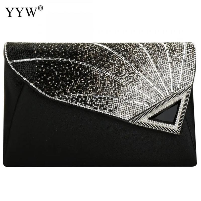 Rhinestone Clutch Purse Envelop Crossbody Bag Evening Party Clutches