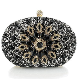 Diamond Sunflowers Mini Clutch Bags Evening Wallets 5 Colors