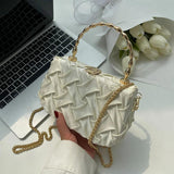 Small Tote Bag w/Metal Chain Women's Handbag
