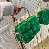 Small Tote Bag w/Metal Chain Women's Handbag