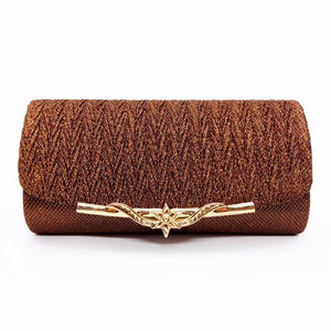 Glitter Evening Bag for Women Wedding Clutch Handbag with Chain Shoulder Strap
