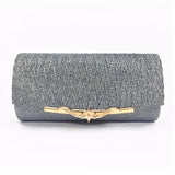 Glitter Evening Bag for Women Wedding Clutch Handbag with Chain Shoulder Strap