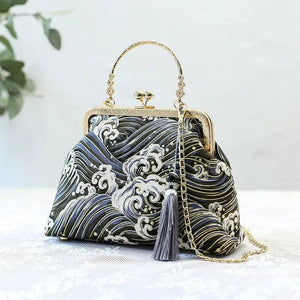 Women Butterfly Embroidery Evening Bag Ladies Party Clutch Bags