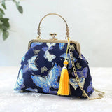 Women Butterfly Embroidery Evening Bag Ladies Party Clutch Bags