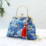Women Butterfly Embroidery Evening Bag Ladies Party Clutch Bags