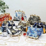 Women Butterfly Embroidery Evening Bag Ladies Party Clutch Bags