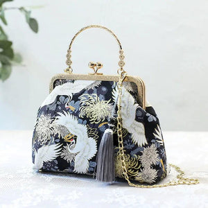 Women Butterfly Embroidery Evening Bag Ladies Party Clutch Bags