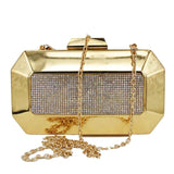 Silver Metal Box Clutch Evening Bags Clutch Bags