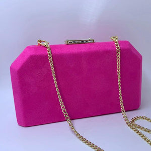 Nuphia Suede Evening Clutch Bags for Women in Yellow Royal Orange Red Purple