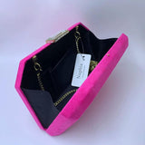 Nuphia Suede Evening Clutch Bags for Women in Yellow Royal Orange Red Purple
