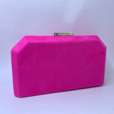 Nuphia Suede Evening Clutch Bags for Women in Yellow Royal Orange Red Purple