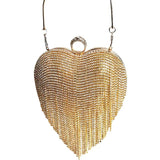 Tassel Evening Bags Diamonds Beaded Clutch Wedding Purse Shoulder Party