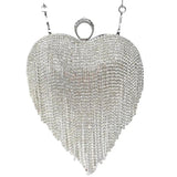 Tassel Evening Bags Diamonds Beaded Clutch Wedding Purse Shoulder Party