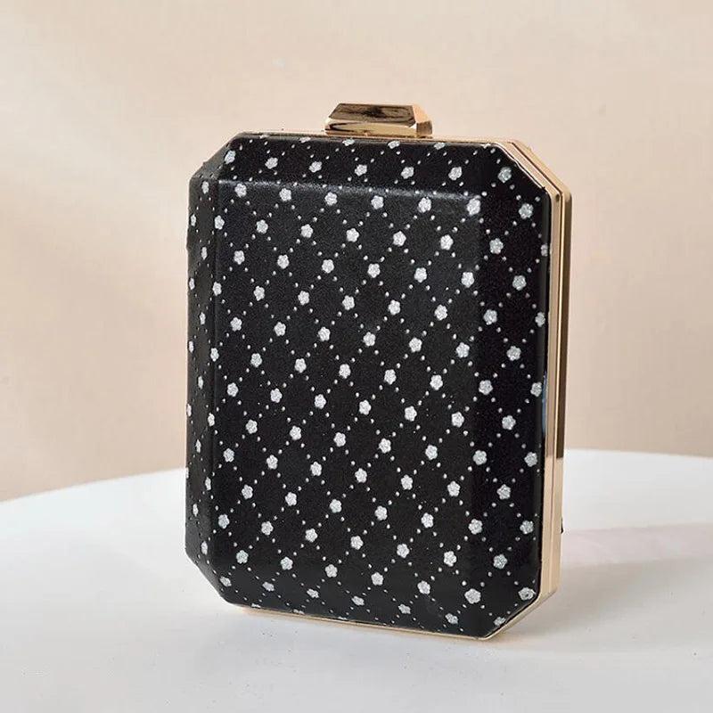 Women's Diamond Lattice Party Clutch Wedding Evening Bag