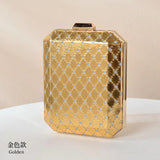 Spring Women Plaid Mini Evening Bag Red Purple Clutch Wedding Shoulder Bag