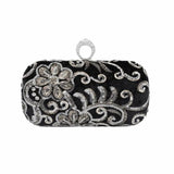 Women Diamond Ring Clutch Bags Sequins Flowers Wedding Banquet Purse