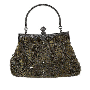 Women's Vintage Beaded Evening Bag for Wedding Party