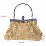 Women's Vintage Beaded Evening Bag for Wedding Party