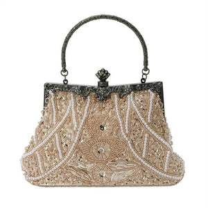 Women's Vintage Beaded Evening Bag for Wedding Party