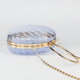 Acrylic Paillette Shell Evening Bag Metal Ring Totes Wedding Party Shoulder Bag