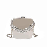 Green Party Clutch for Women Crossbody Bag Lipstick Box Mini Purse Handbag
