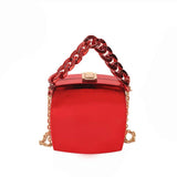 Green Party Clutch for Women Crossbody Bag Lipstick Box Mini Purse Handbag