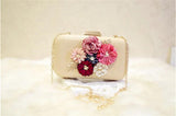 Women Flowers Wedding Dinner Clutch Wallets Clutch Mini Bags Purse Drop