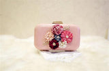 Women Flowers Wedding Dinner Clutch Wallets Clutch Mini Bags Purse Drop