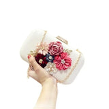 Women Flowers Wedding Dinner Clutch Wallets Clutch Mini Bags Purse Drop
