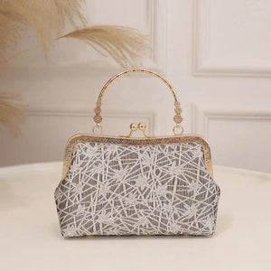 Floral Evening Bag Women Party Clutch Chain Messenger Bag