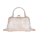 Floral Evening Bag Women Party Clutch Chain Messenger Bag