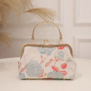 Floral Evening Bag Women Party Clutch Chain Messenger Bag