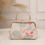 Floral Evening Bag Women Party Clutch Chain Messenger Bag