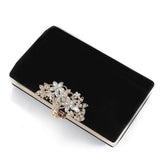 Flannel Evening Clutch Bag Diamond Hasp Wedding Dinner Clutch