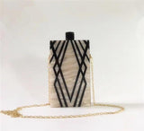 Acrylic Chain Evening Clutch Bag Handbag Purse